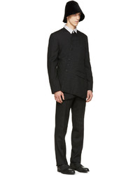 Pantalon de costume à rayures verticales noir Comme des Garcons