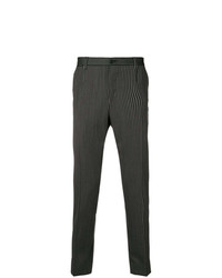 Pantalon de costume à rayures verticales noir Dolce & Gabbana