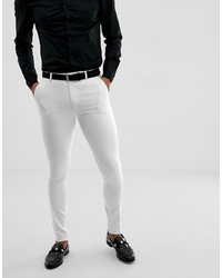Pantalon de costume blanc ASOS DESIGN
