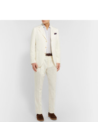 Pantalon de costume blanc Caruso