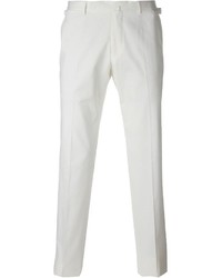 Pantalon de costume blanc Ermenegildo Zegna