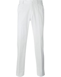 Pantalon de costume blanc Ermenegildo Zegna