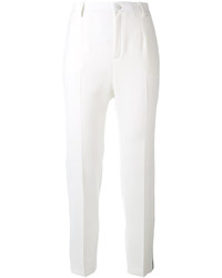 Pantalon de costume blanc Lanvin