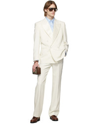 Pantalon de costume blanc Gucci