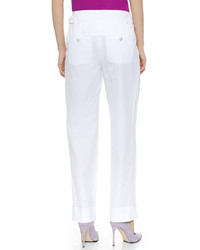Pantalon de costume blanc Nina Ricci