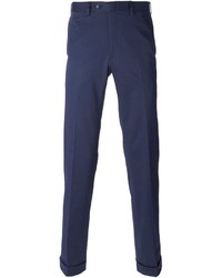 Pantalon de costume bleu marine Brioni