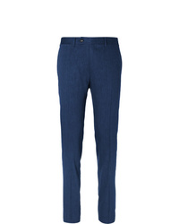 Pantalon de costume bleu marine Canali