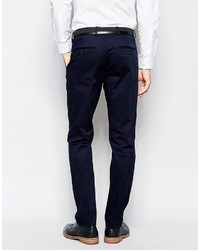 Pantalon de costume bleu marine Selected