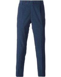 Pantalon de costume bleu marine Incotex