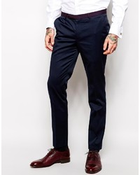 Pantalon de costume bleu marine