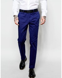 Pantalon de costume bleu marine Sisley