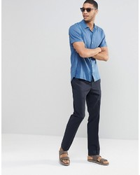 Pantalon de costume bleu marine Asos