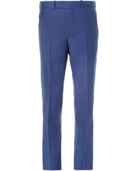 Pantalon de costume bleu Alexander McQueen