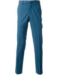 Pantalon de costume bleu Incotex