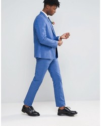 Pantalon de costume bleu Asos