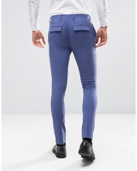 Pantalon de costume bleu Asos
