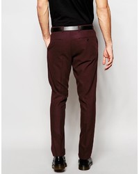 Pantalon de costume bordeaux Asos