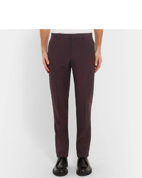 Pantalon de costume bordeaux Lanvin