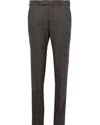 Pantalon de costume en laine à carreaux gris foncé Ermenegildo Zegna