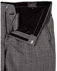 Pantalon de costume en laine à carreaux gris Peter Werth