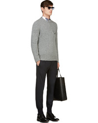 Pantalon de costume en laine bleu marine Paul Smith