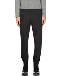 Pantalon de costume en laine bleu marine Paul Smith