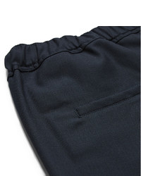 Pantalon de costume en laine bleu marine Oamc