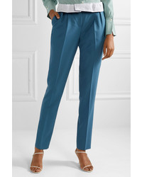 Pantalon de costume en laine bleu Gabriela Hearst