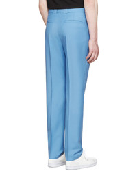 Pantalon de costume en laine bleu Acne Studios