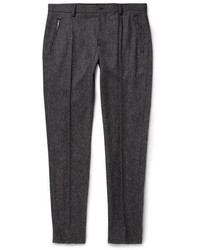 Pantalon de costume en laine gris foncé