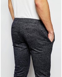 Pantalon de costume en laine gris foncé Asos