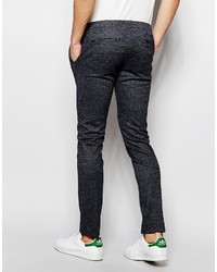 Pantalon de costume en laine gris foncé Asos