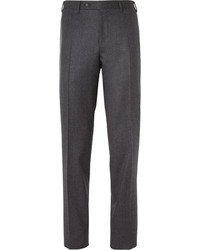 Pantalon de costume en laine gris foncé Canali