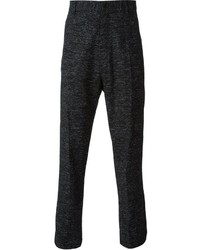 Pantalon de costume en laine gris foncé Damir Doma