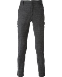 Pantalon de costume en laine gris foncé Dondup