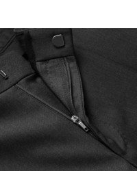 Pantalon de costume en laine gris foncé Hugo Boss