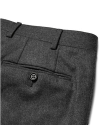 Pantalon de costume en laine gris foncé Canali