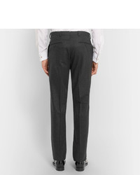 Pantalon de costume en laine gris foncé Ralph Lauren Purple Label