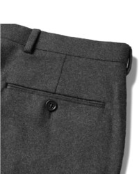 Pantalon de costume en laine gris foncé Ralph Lauren Purple Label