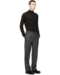 Pantalon de costume en laine gris foncé Paul Smith