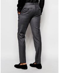 Pantalon de costume en laine gris foncé