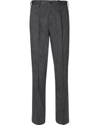 Pantalon de costume en laine gris foncé Issey Miyake