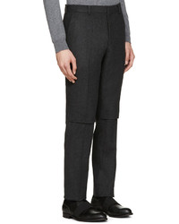 Pantalon de costume en laine gris foncé John Lawrence Sullivan