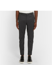 Pantalon de costume en laine gris foncé Lanvin