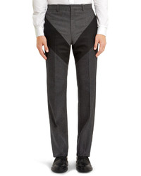 Pantalon de costume en laine gris foncé Givenchy