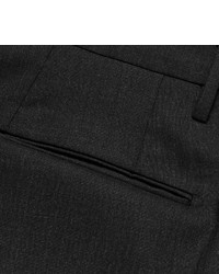 Pantalon de costume en laine gris foncé Incotex