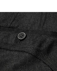 Pantalon de costume en laine gris foncé Lanvin