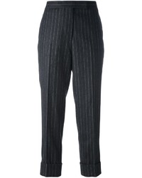 Pantalon de costume en laine gris foncé Thom Browne