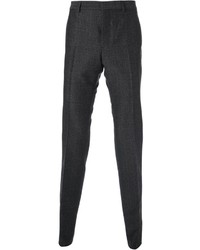 Pantalon de costume en laine gris foncé Valentino