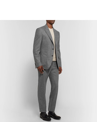 Pantalon de costume en laine gris Salle Privée